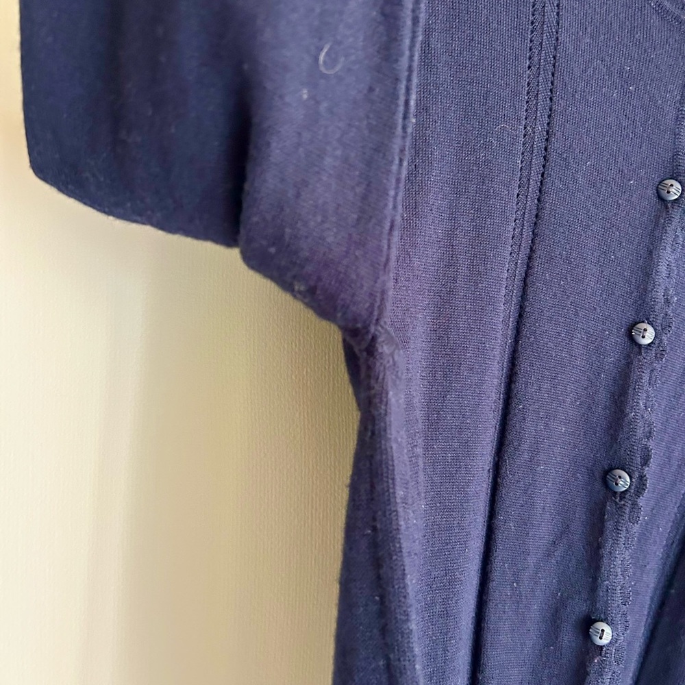 VINTAGE 70S MAPIER Italian Wool Knit Cardigan Old Money Luxury Academia Sz M - Picture 8 of 14